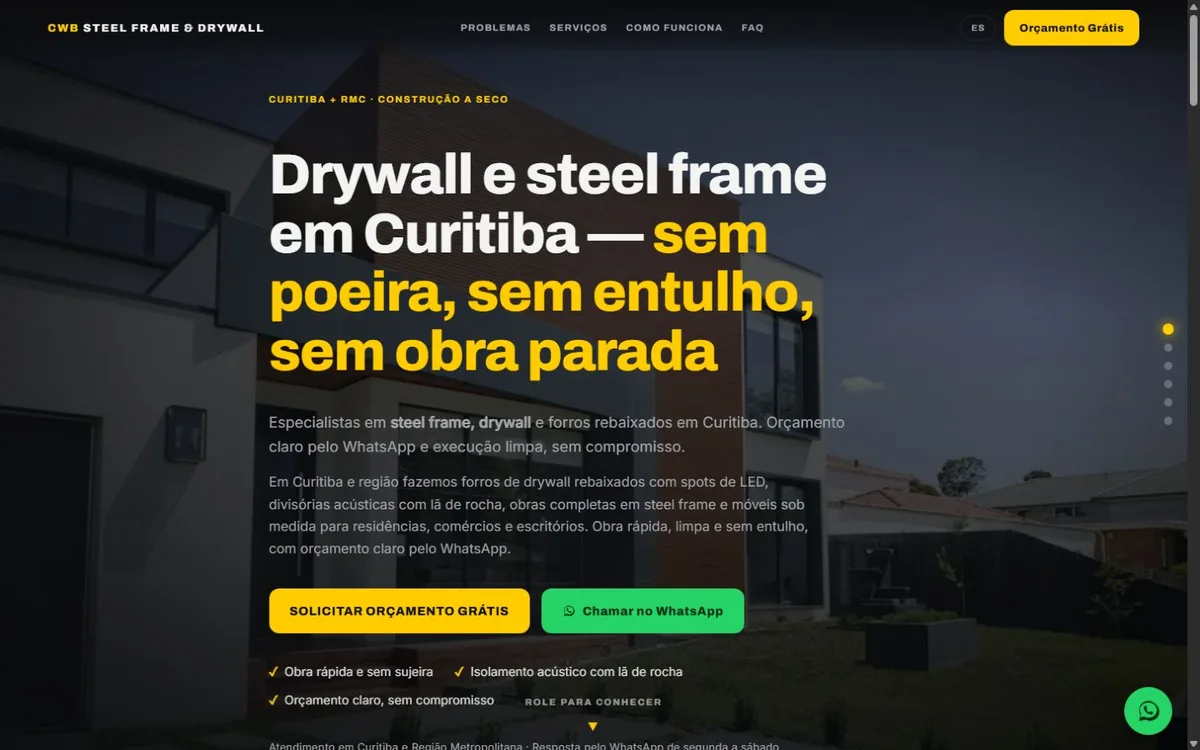 CWB Drywall e Steel Frame: desktop
